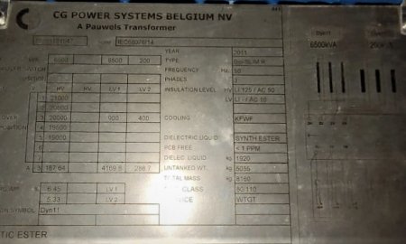 Foto TrafoOil 20 KV-6500 KVA - 900 - 400 V  (436)